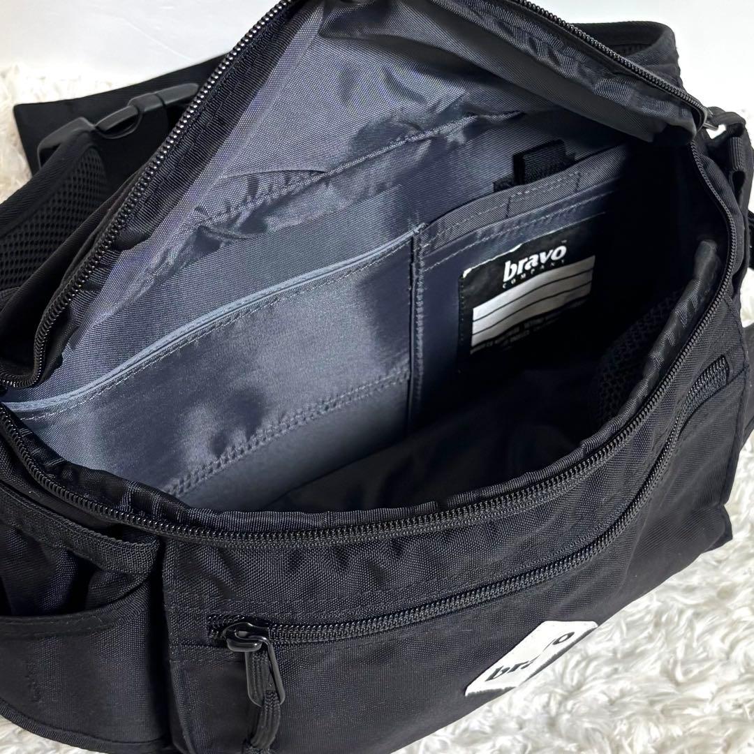 極美品】 bravo BLOCK ボディウエストバッグ クロスボディ 斜め掛け