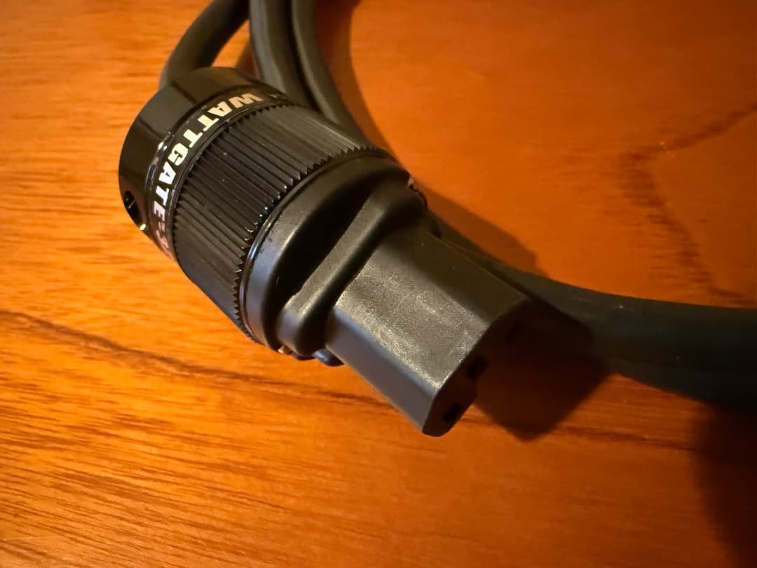 Wattgate シールド電源ケーブル 非メッキプラグ プロケーブル 1.5m②