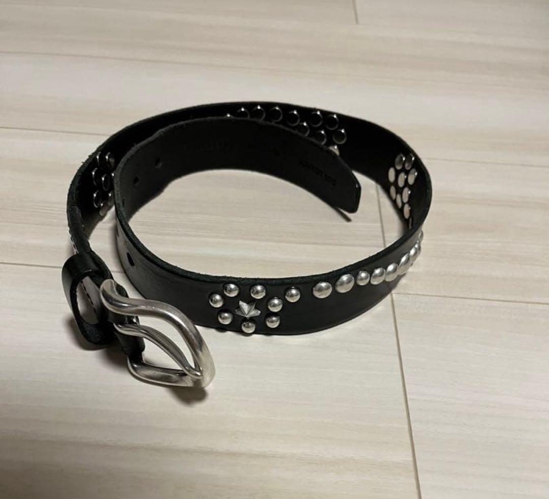 OUR LEGACY スタッズ付きレザー ベルト 70 OUR LEGACYアワーレガシー/レザーベルト スタッズ付き 3.5cm (OUR