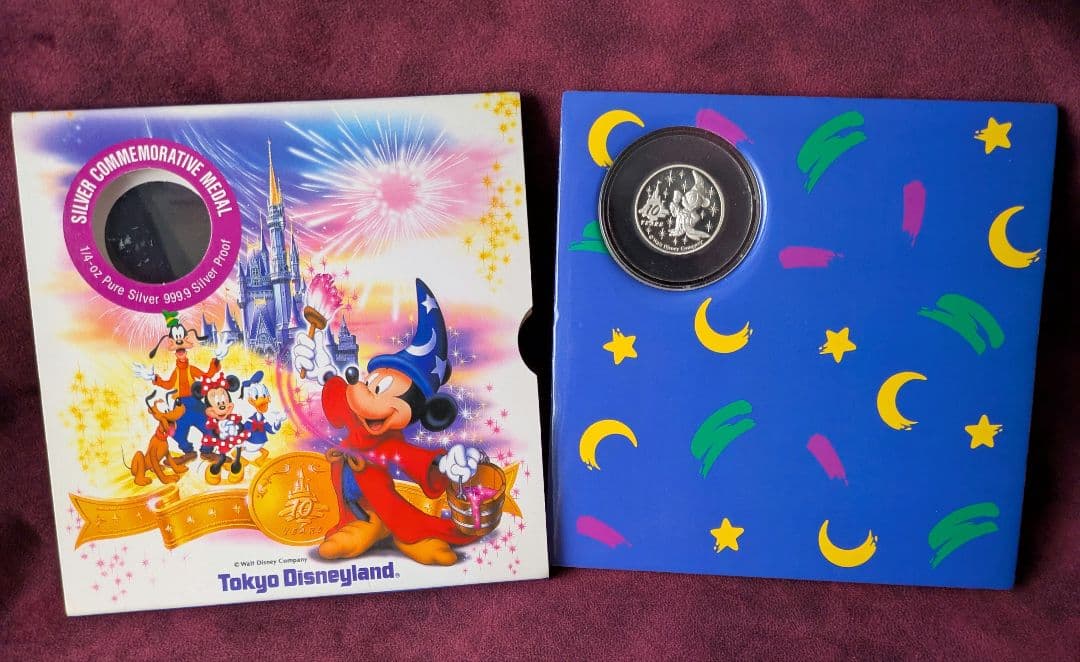 ディズニー 10周年記念 1/4オンス 純銀 999.9 シルバーメダル