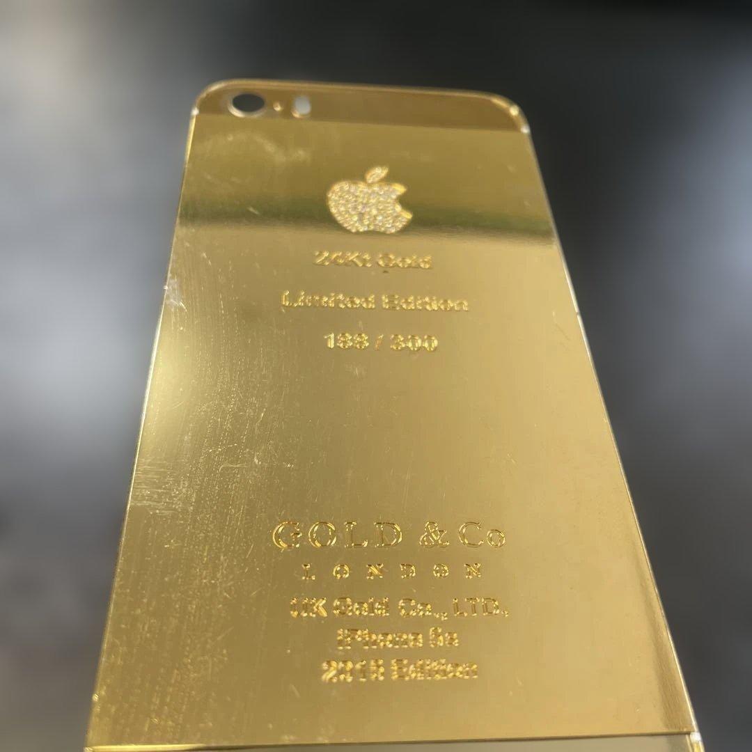 iPhone 5s 24Kゴールド仕上げ　多分メッキ iPhone iPhone 5s 24Kゴールド仕上げ 多分メッキ 5s 24Kゴールド仕上げ
