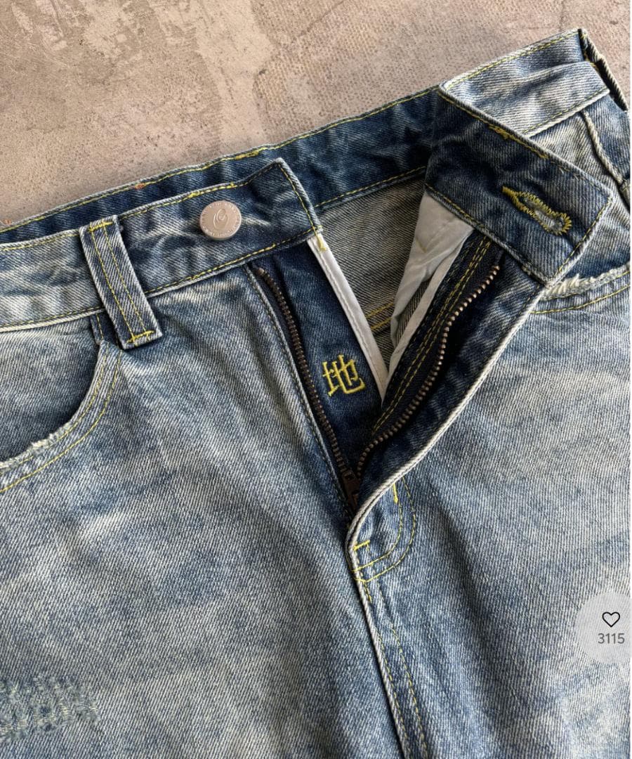 L2079 カジュアルダメージバルーンデニムM 地底人ONLINE