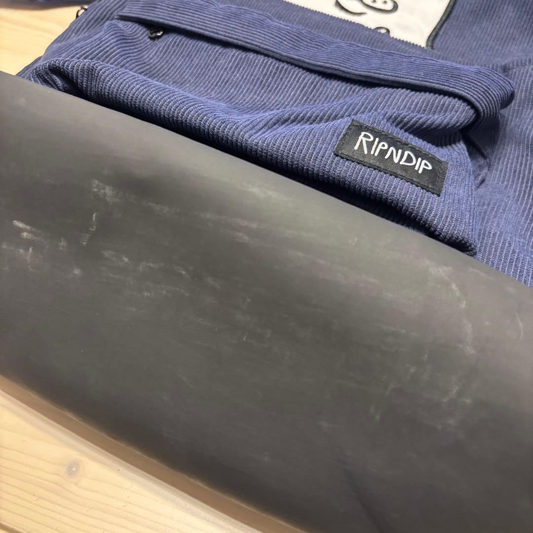 美品】RIPNDIP リュック ネイビー コーデュロイ sk8