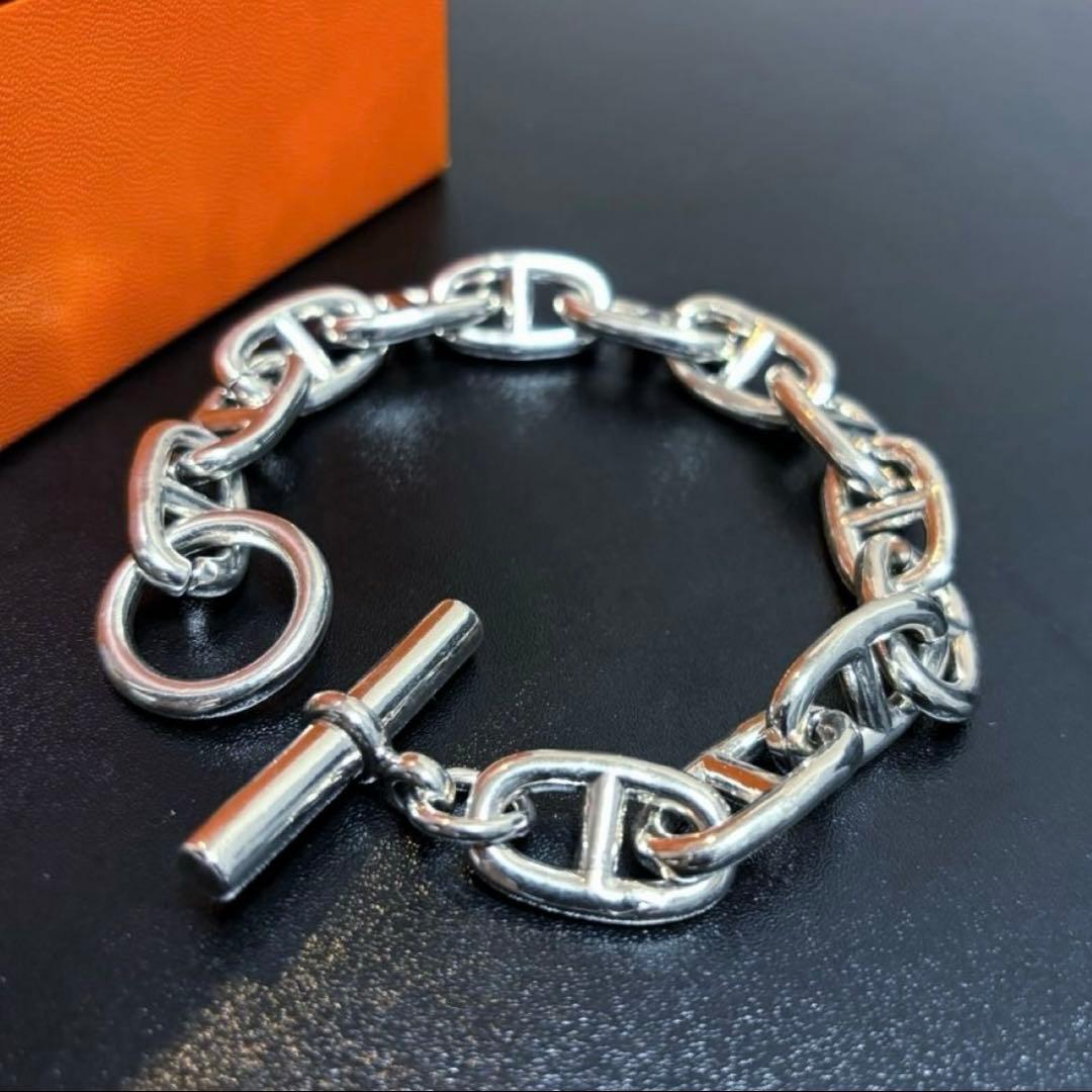 シェーヌダンクル シルバーブレスレット シルバー925 GM13コマ 銀