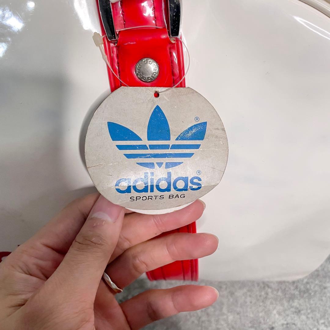 激渋美品 80s vintage adidas エナメル ボストンバック】 - メルカリ