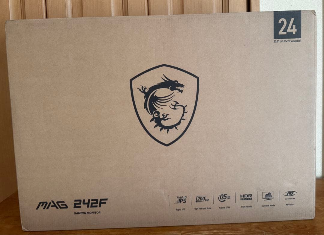未使用　200hz MSI MAG 242F ゲーミングモニター 24インチ Amazon.co.jp: MSI MAG 242F 24インチ 1920 x 1080 (FHD) ゲーミング