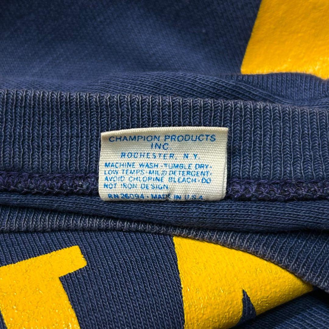 70s Vintage チャンピオン × NAVY フットボールtシャッ 紺×黄 - メルカリ