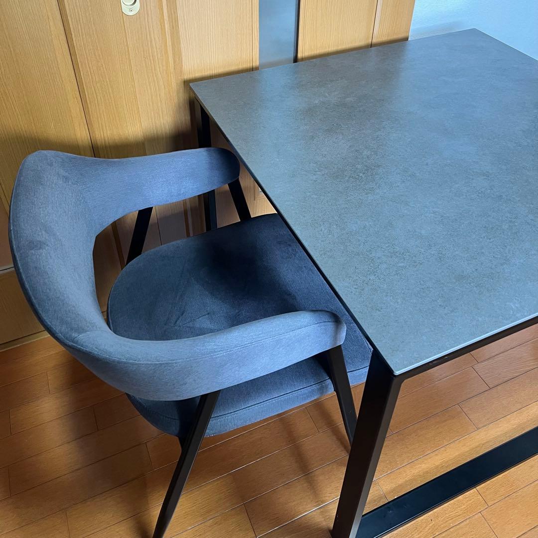 送料無料！ニトリ セラミックダイニングテーブル セーラル85 グレー系