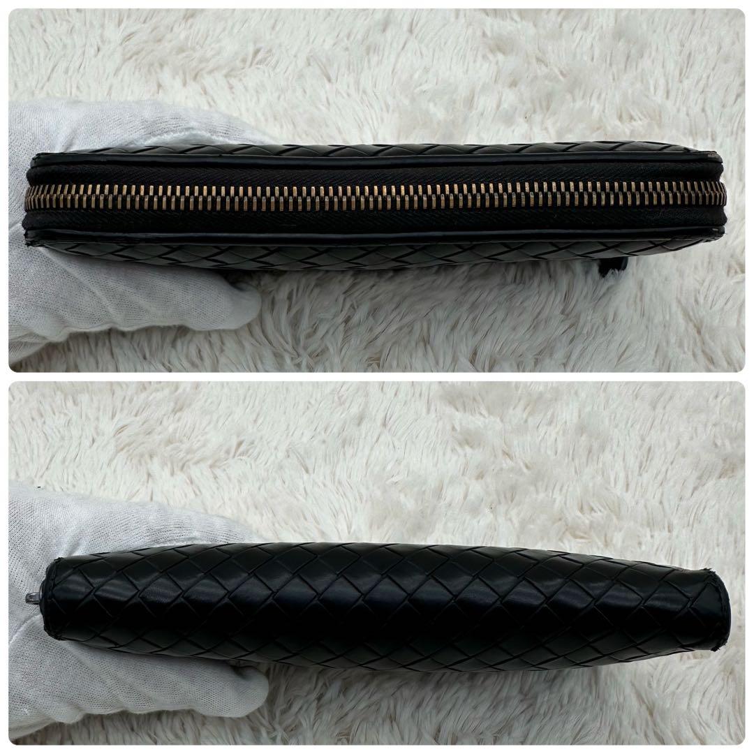 ✨箱あり✨美品 ボッテガ 長財布 ラウンドジップ イントレチャート