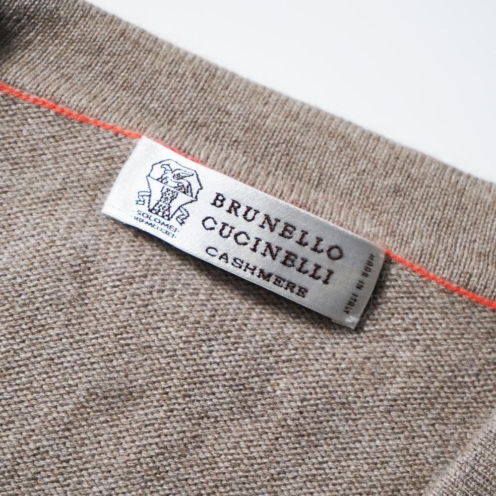 未使用級 ブルネロクチネリ カシミア100％ ニットカーディガン 52