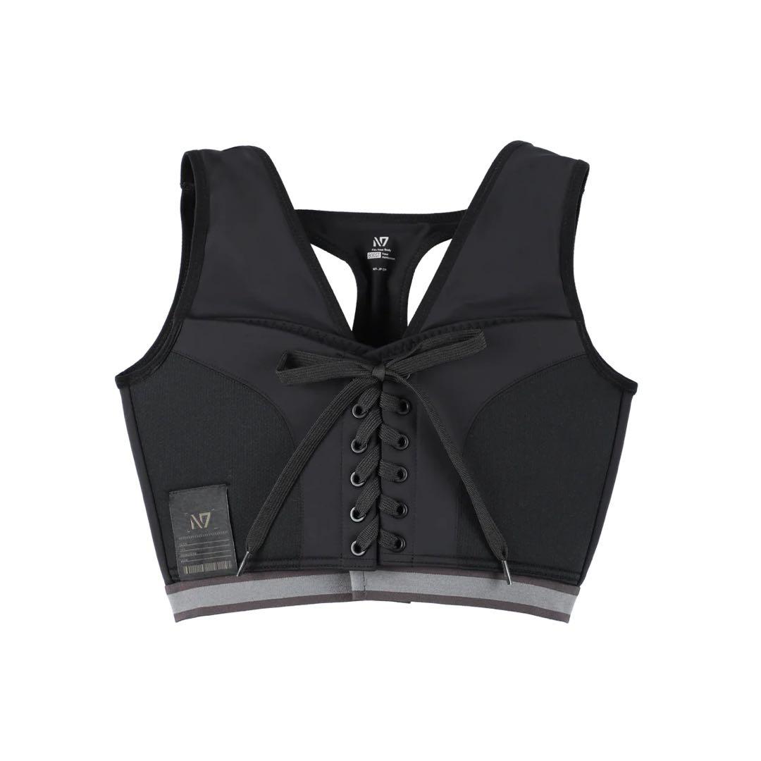 N7/ひなちゃんねる ブラック スポーツブラ レースアップ m17383489691_1.jpg?1714578319