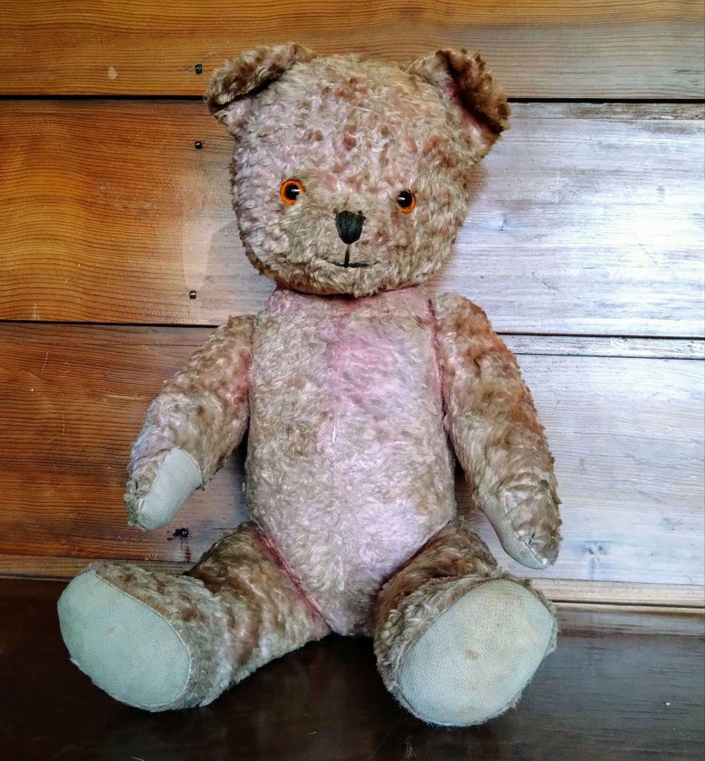 ビンテージのテディベア　イギリス　ぬいぐるみ アンティーク　レア