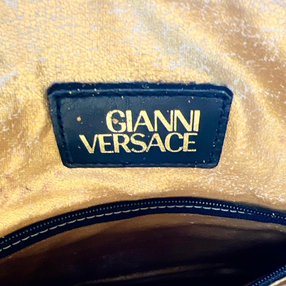 GIANNI VERSACE レザー レオパード ボストンバッグ 8928 - メルカリ