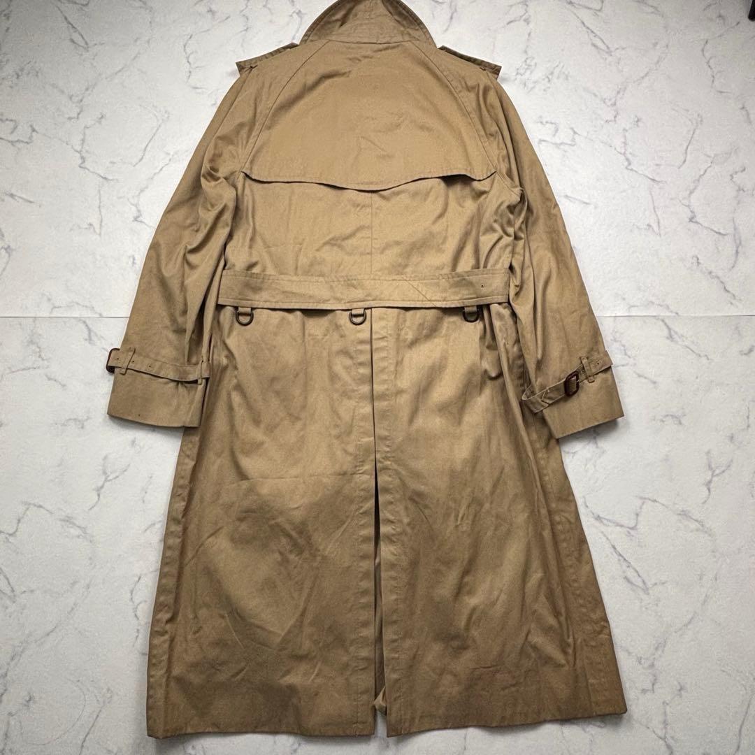 逸品】バーバリーズ ダブルロングトレンチコート ハニーベージュ XL