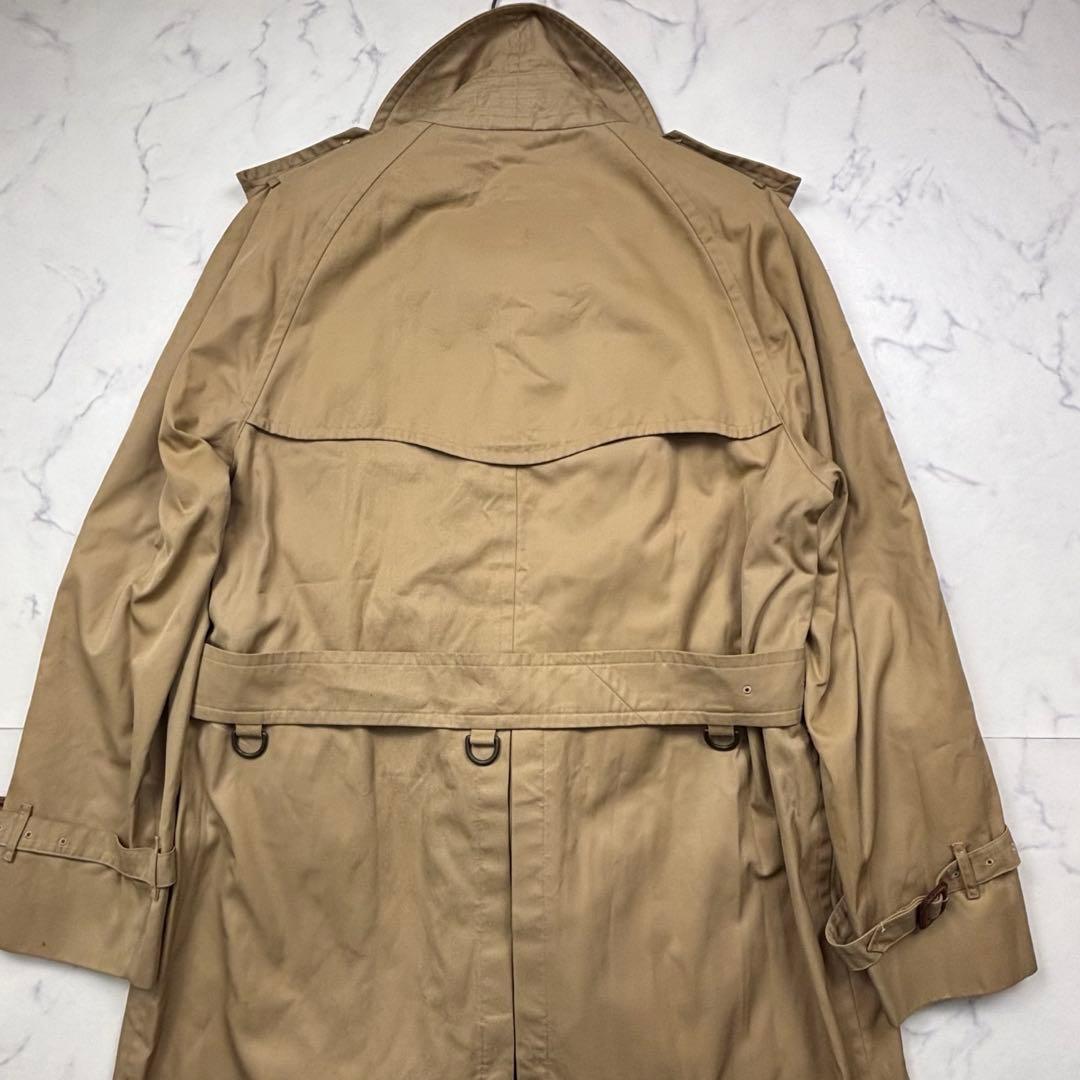 逸品】バーバリーズ ダブルロングトレンチコート ハニーベージュ XL
