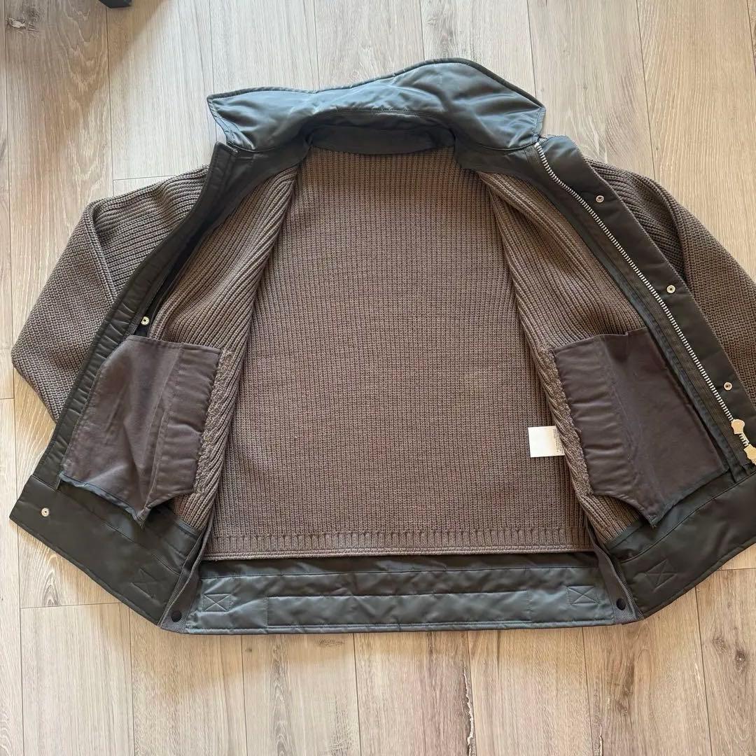 美品】sacai 23AW 23-02995M ニットブルゾンメンズ 2 - メルカリ
