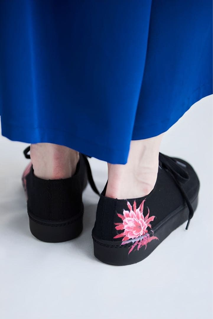 Y's ワイズ DESIGN PRINT CANVAS SNEAKER 黒4 - メルカリ