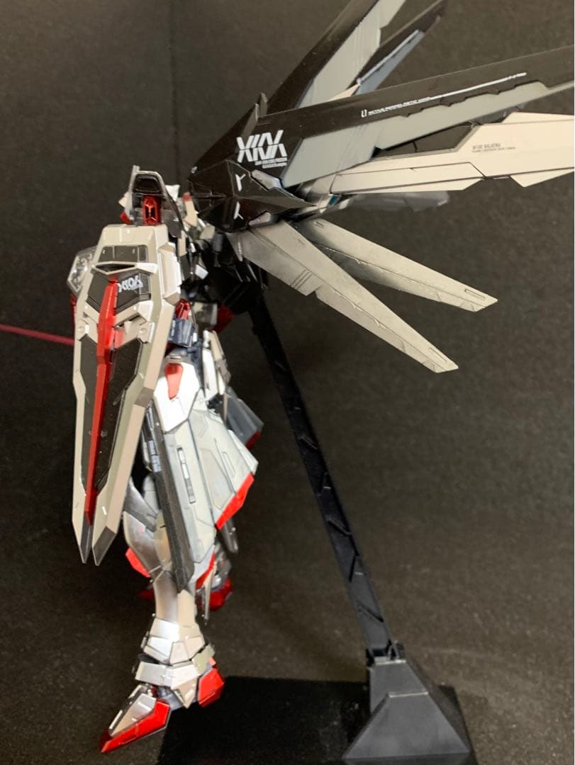 MGフリーダムVer.2.0シルバーコーティング 部分塗装 完成品 値引交渉可