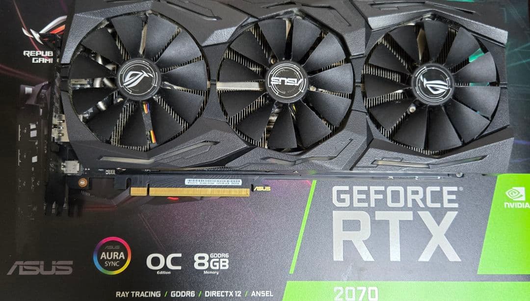 グラフィックボード・グラボ・ビデオカード ROG-STRIX-RTX2070-O8G-GAMING Amazon | ASUS NVIDIA GeForce RTX 2070搭載 トリプルファンモデル