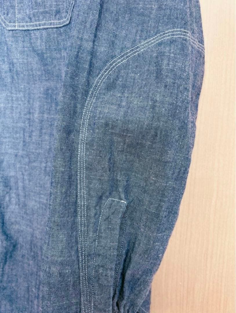 スティーブンソンオーバーオール シャンブレー ワークシャツ サイズM