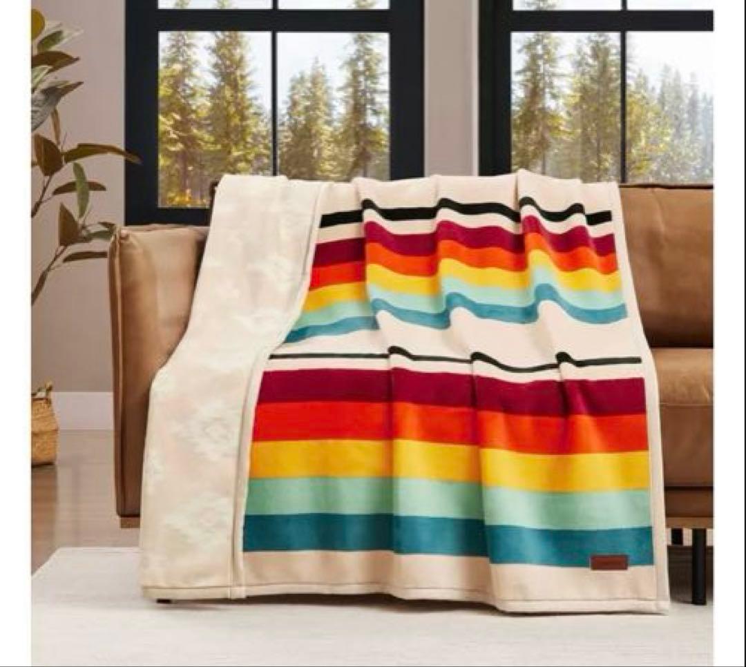 新品 ペンドルトン 大判 膝掛け 毛布 リバーシブル ブランケット