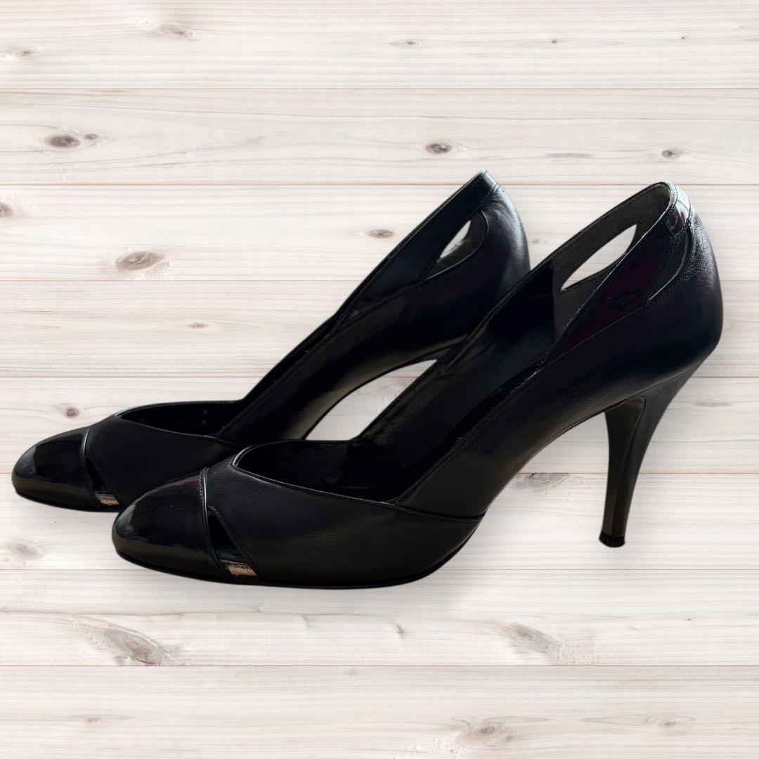DIANA ダイアナ パンプス ブラック エナメル 24.5cm - メルカリ