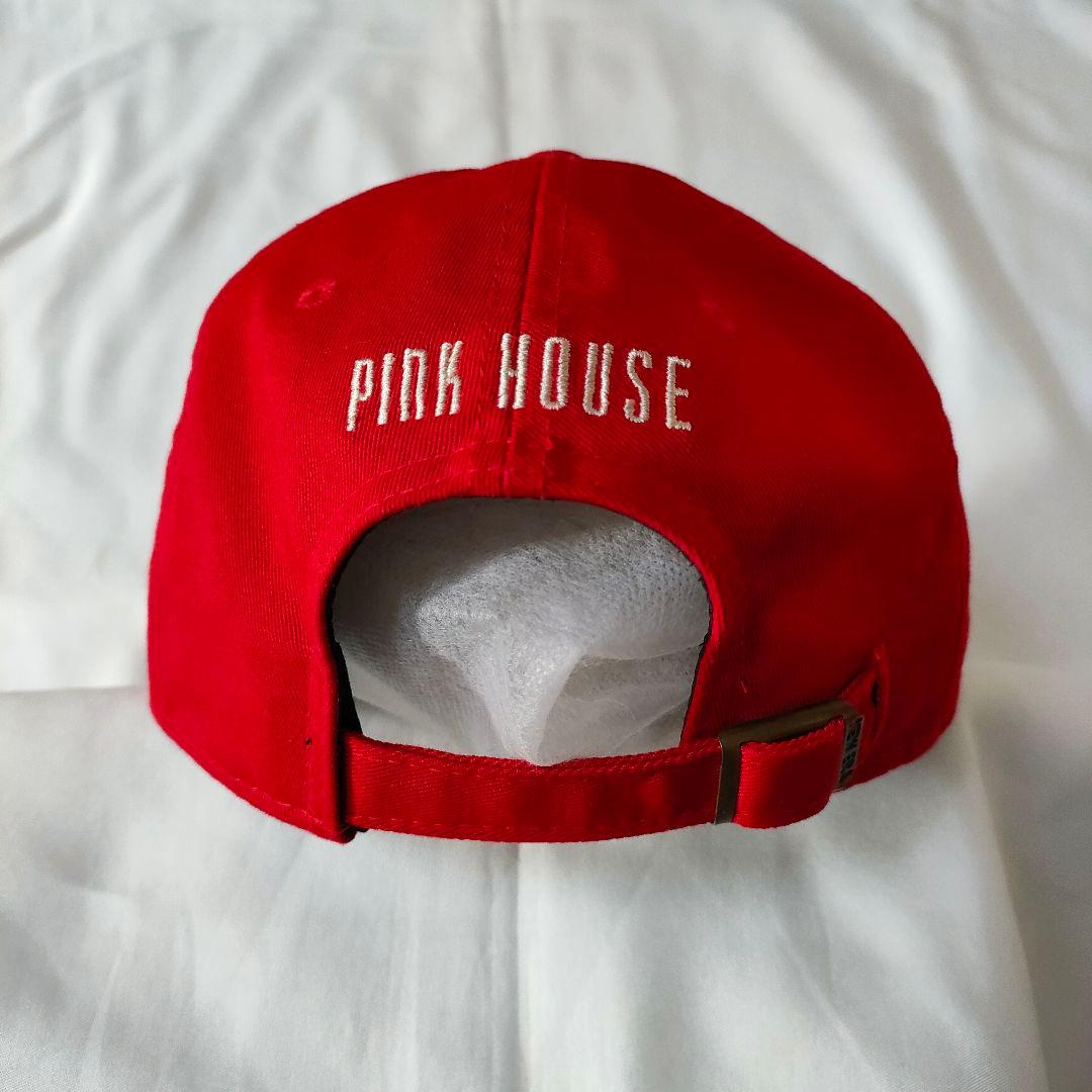 希少 ピンクハウス×ニューエラ 920 テディベア 刺繍 パッチ 赤 - メルカリ
