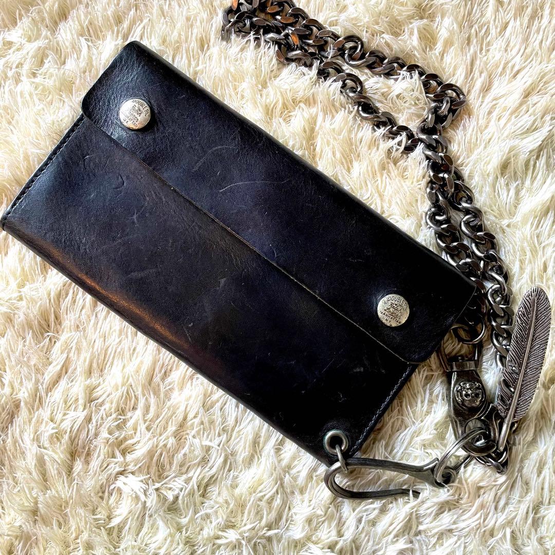 RRL トラッカーウォレット ウォレットチェーン付 長財布 カウハイド
