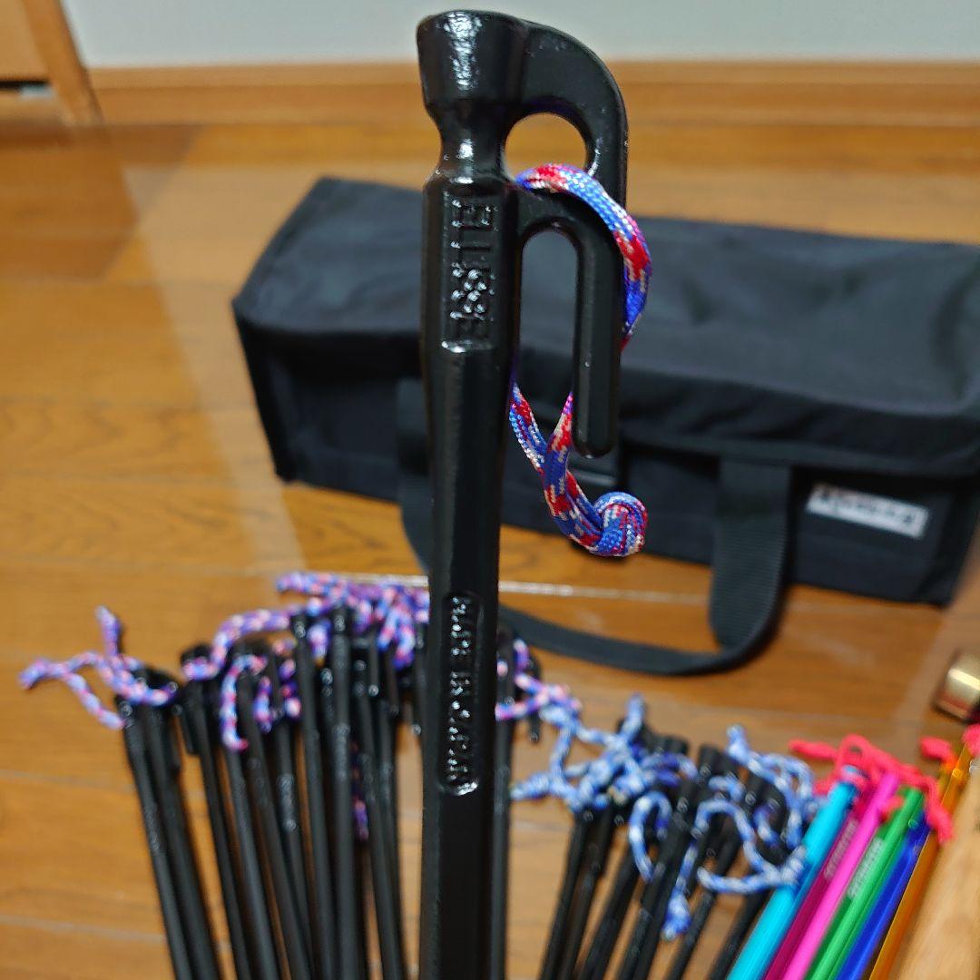 ✨未使用品✨各種ペグ、ペグハンマー、キャリーバッグのセット - メルカリ