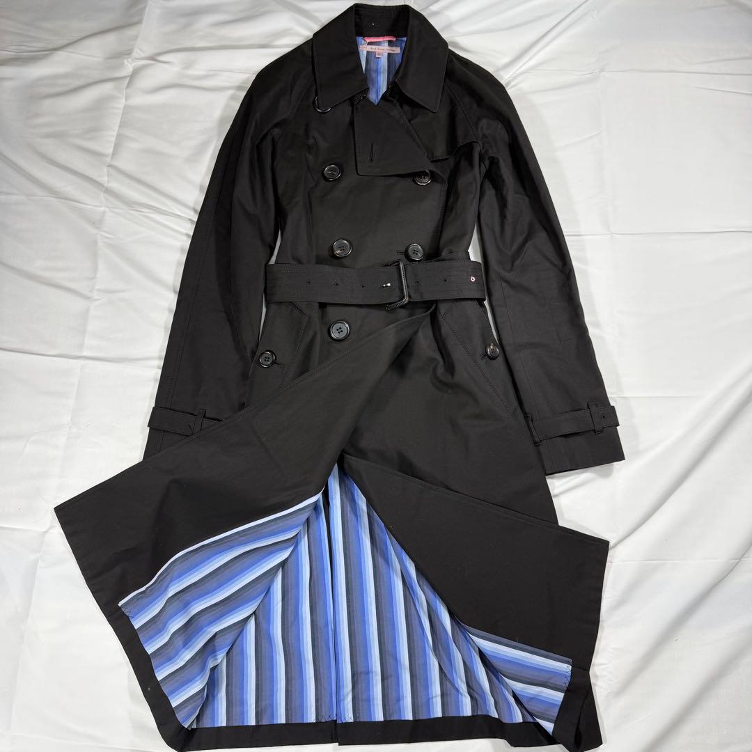 美品】ps.PaulSmith トレンチコート ベルト付き 40 ブラック - メルカリ