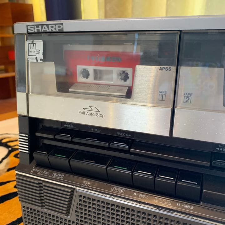 年代物 SHARP ザ・サーチャーW GF-808 ラジカセ searcher - メルカリ