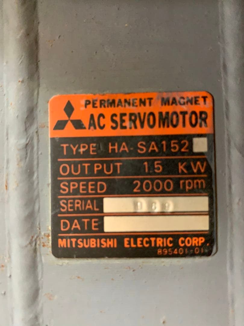 新品未使用 三菱ACサーボモーターHAーSA152  1.5KW