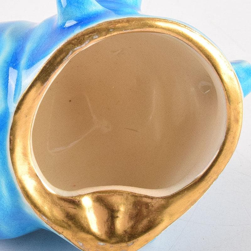 茶道具 平安 手塚桐鳳造 浅黄交趾栄螺 蓋置 共箱 V 8362 - メルカリ