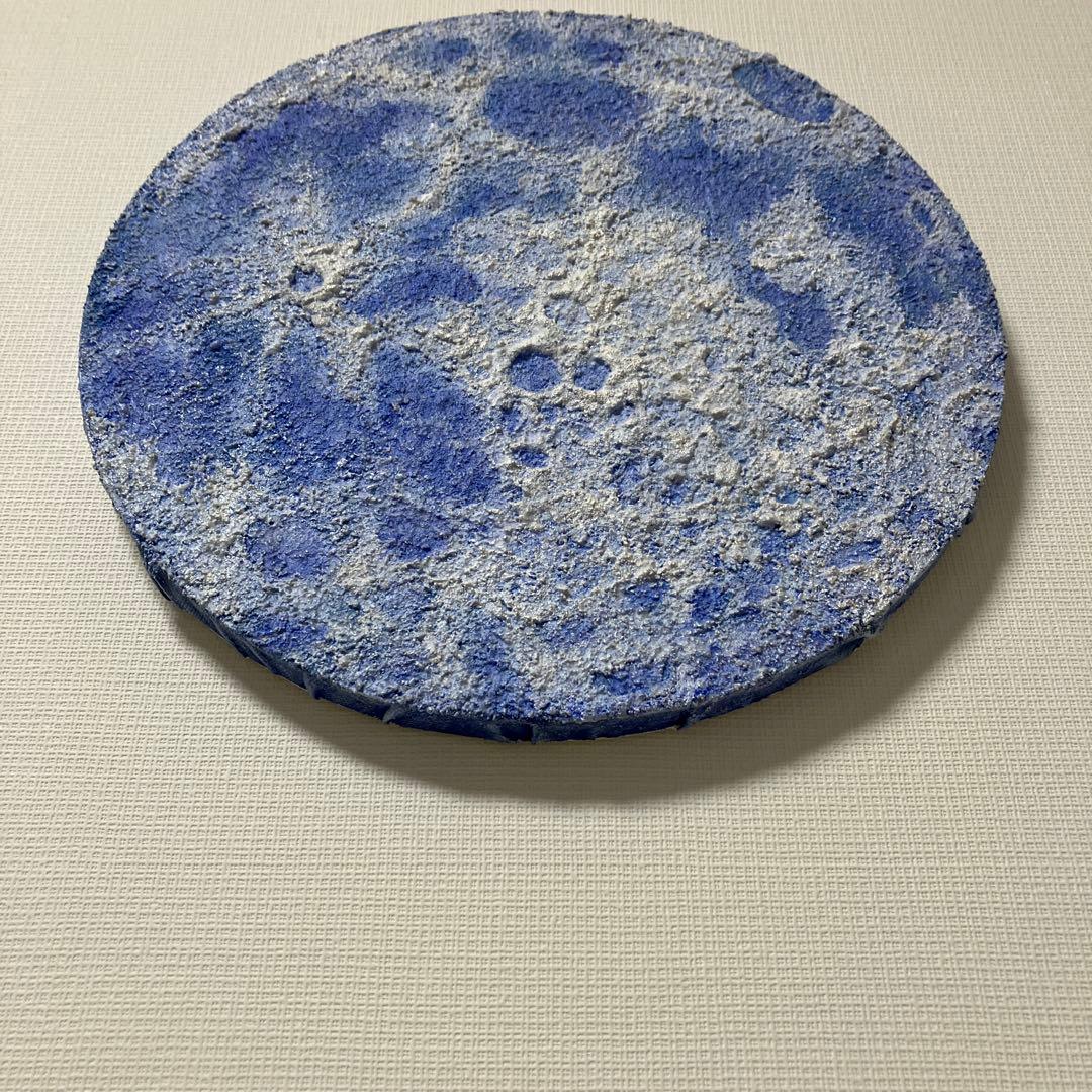 絵画　アクリル画　原画　蒼月　そうげつ　ブルームーン　テクスチャーアート　Ｓ.Ｉ