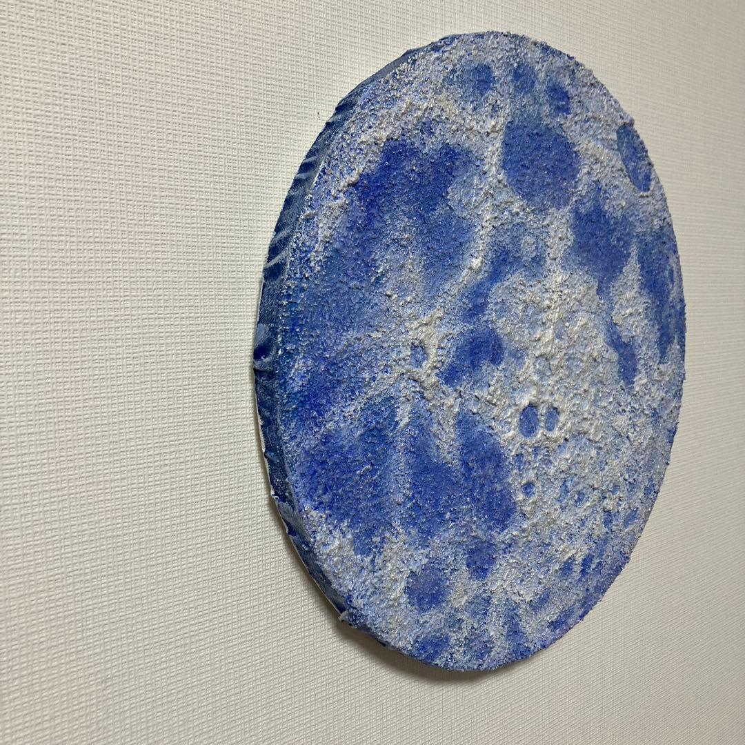 絵画　アクリル画　原画　蒼月　そうげつ　ブルームーン　テクスチャーアート　Ｓ.Ｉ