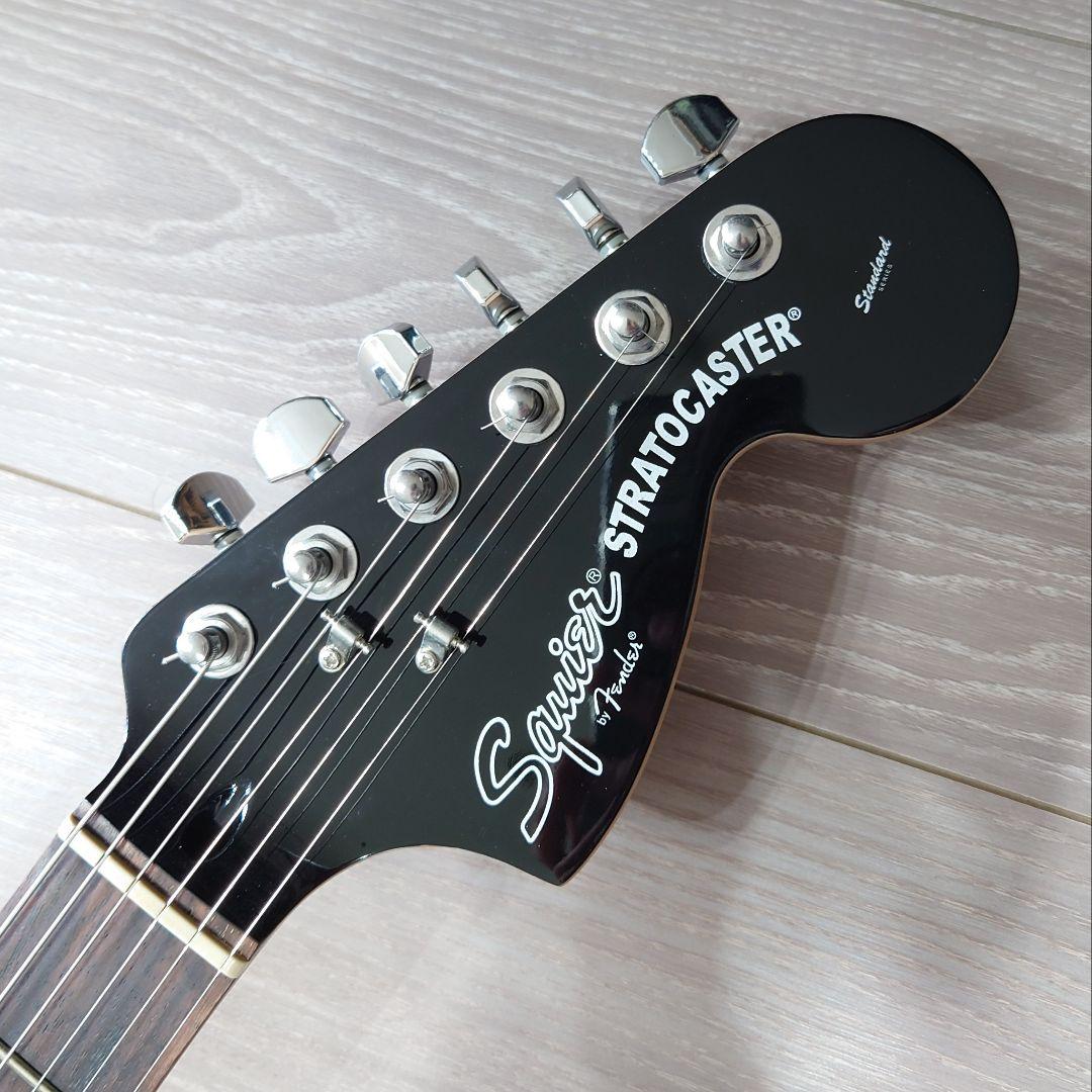 Squier Stratocaster Standard ブラック ラージヘッド