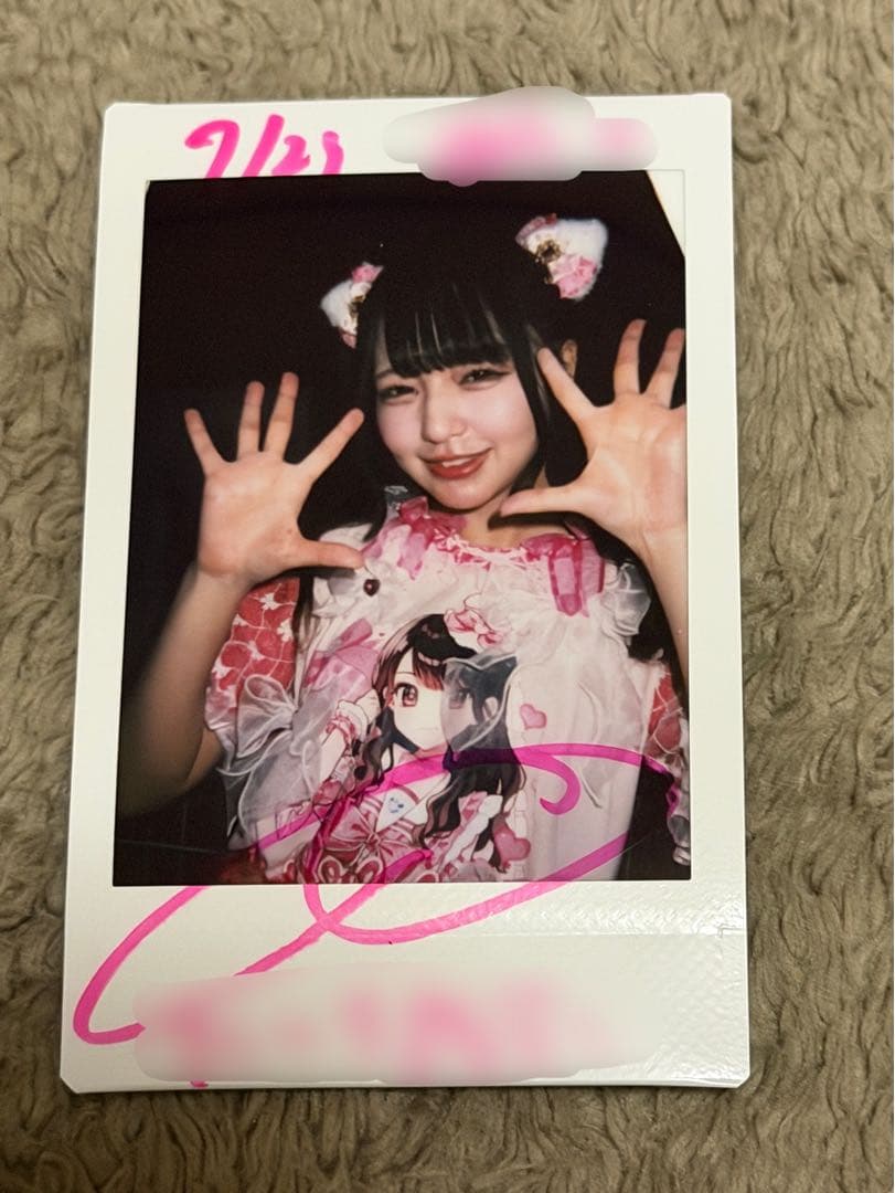 iLiFE! 那蘭のどか チェキ コメント サイン入り - メルカリ