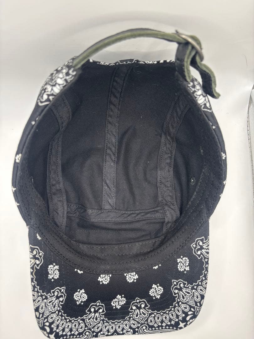 小物 Supreme Bandana Camp Cap \"Black\"