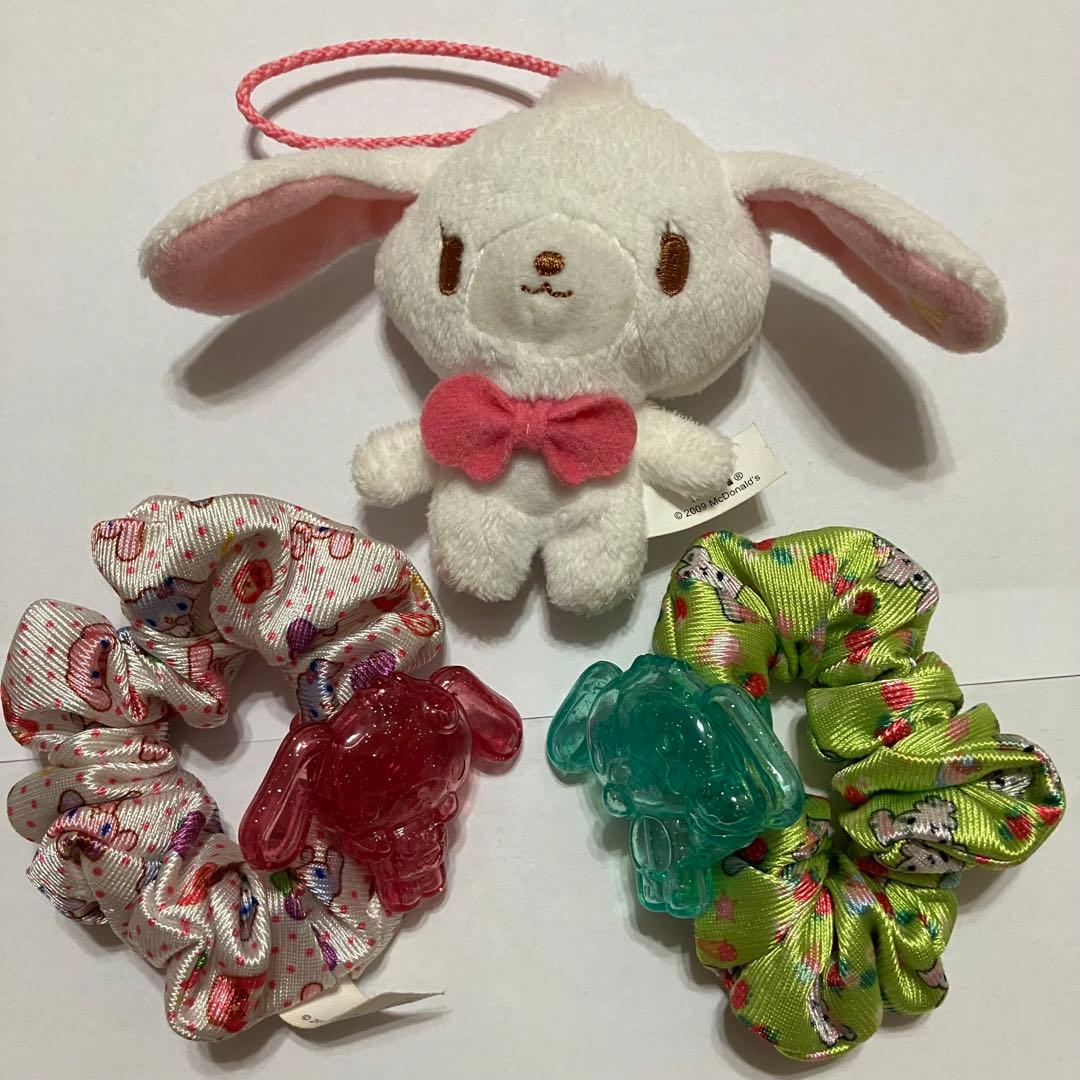 シュガーバニーズ】 ぬいぐるみ&シュシュ 3点 サンリオ ハッピーセット