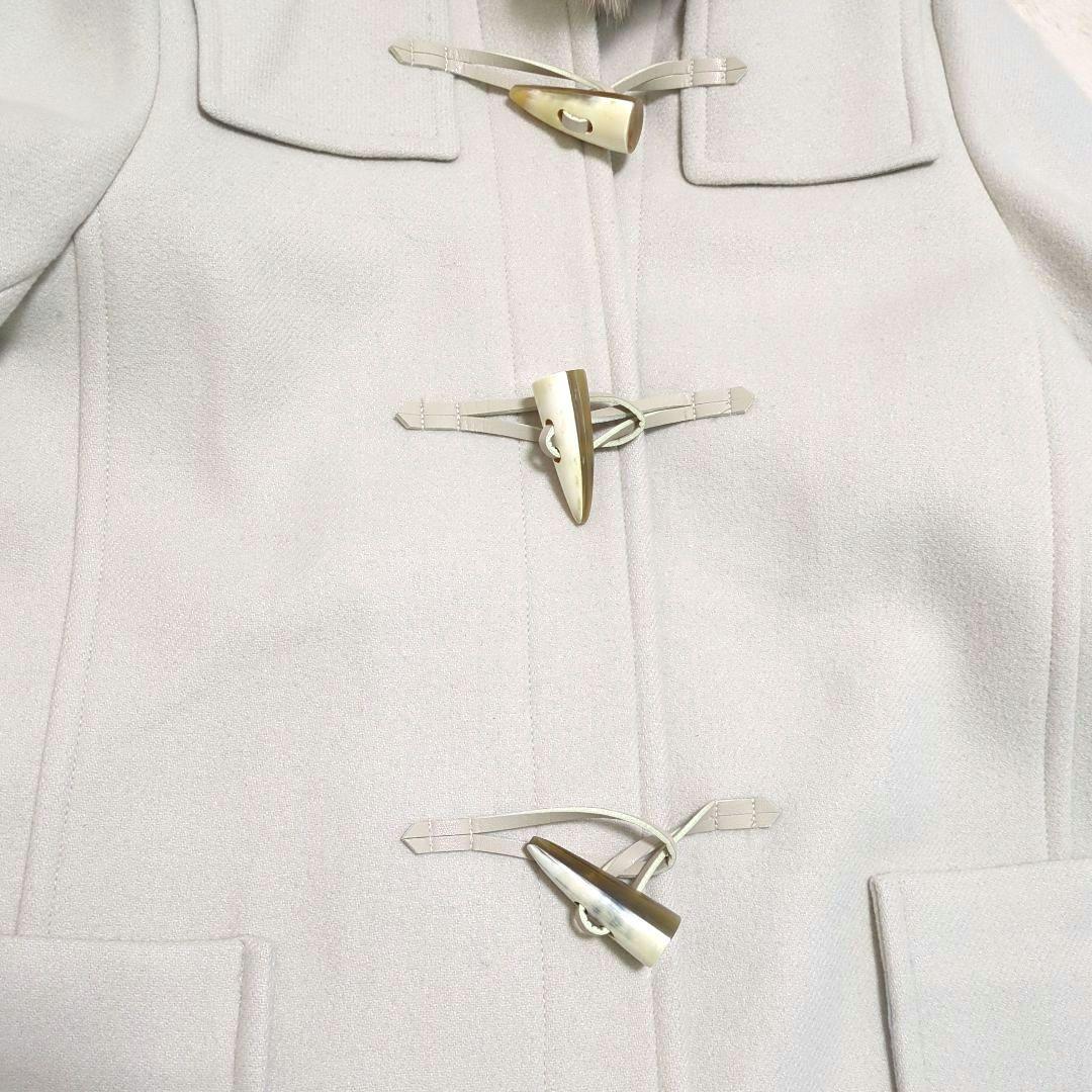 SHIPSシップス】ファーダッフルコート ウール カシミヤ混 フォックス