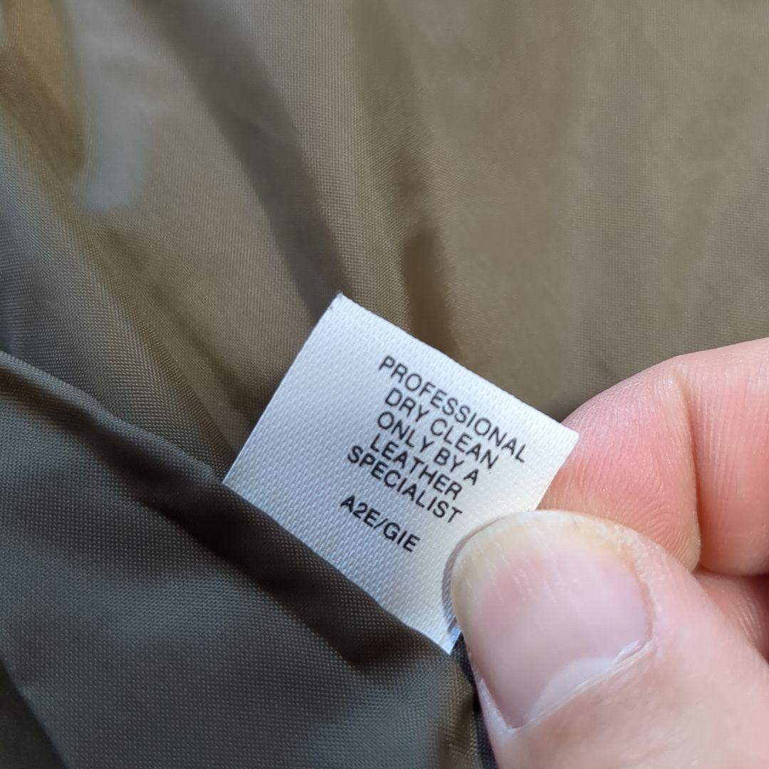 美品 USA製 L.L.Bean A-2タイプ レザージャケット ブラック XL