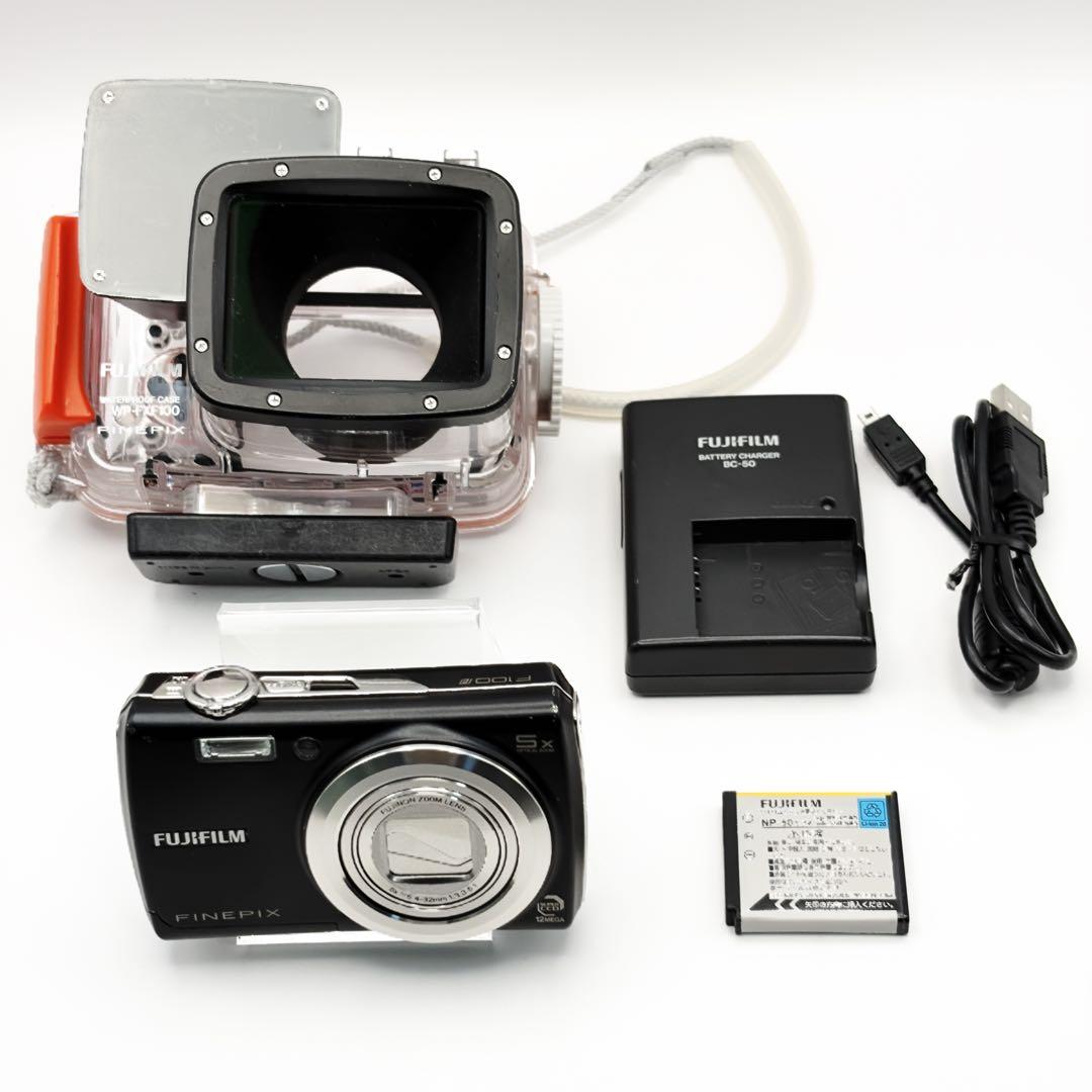 FUJIFILM FINEPIX F100FD デジカメ コンデジ 防水ケース付 - メルカリ