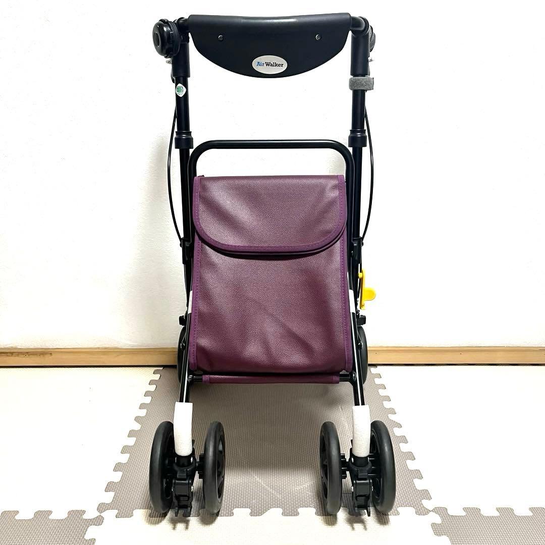 美品 島製作所 Air Walker シルバーカー 歩行器 エアウォーカー - メルカリ