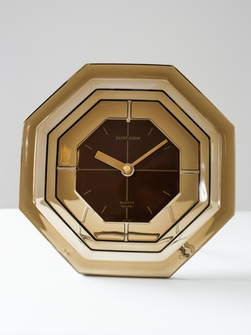 90's SASAKI \"SUNFORM\"CLOCK ガラス 時計 モダン