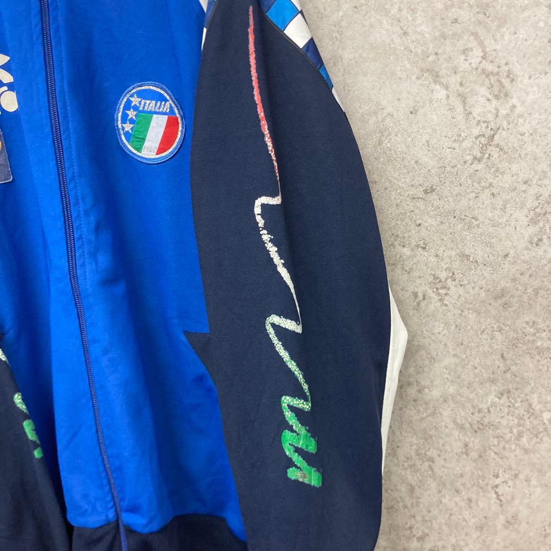 レア80s《ディアドラ》イタリア代表 刺繍トラックジャケット ジャージ