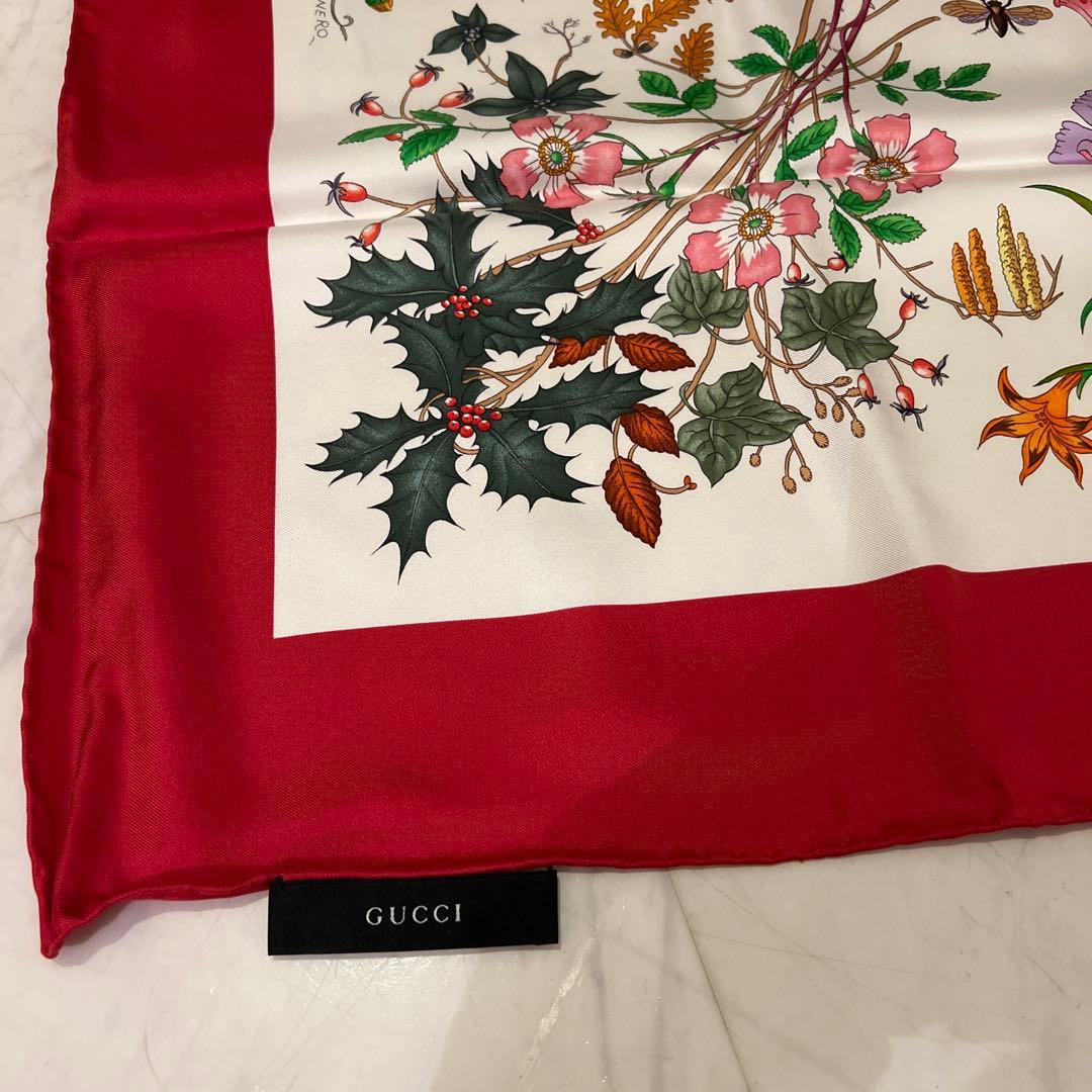 新品】 GUCCI スカーフ 花柄 フラワー カラフル 箱付 - メルカリ
