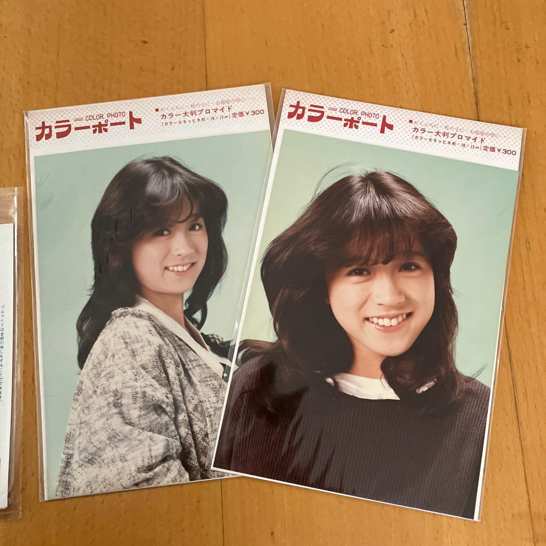 中森明菜☆カラーポート☆ブロマイド☆セット 当時物☆未開封7枚