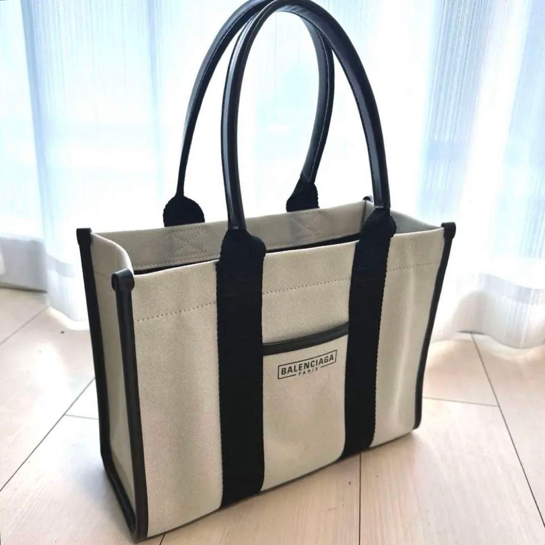 バッグ balenciaga canvas tote BALENCIAGA] I made a navy cabas tote bag with denim remake