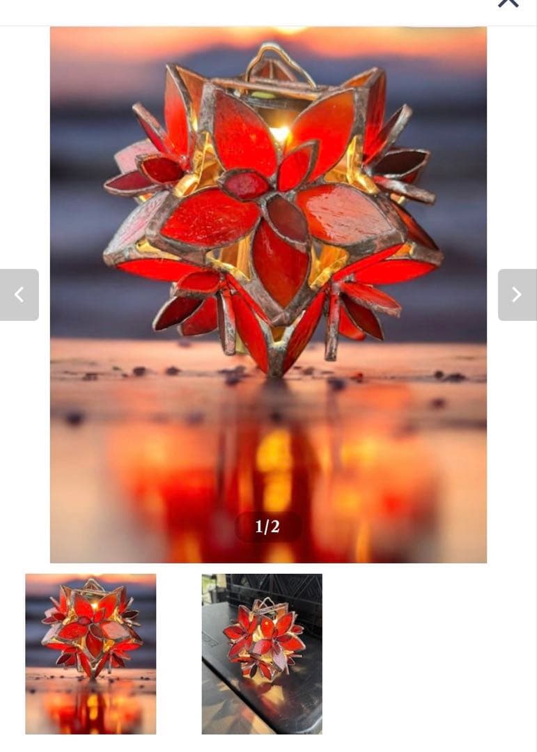 SAKURAシェード 紅桜 802PRODUCTS シェード ステンドグラス - メルカリ