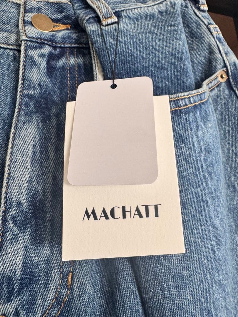 machatt マチャット タックデニム サイズ38 - メルカリ